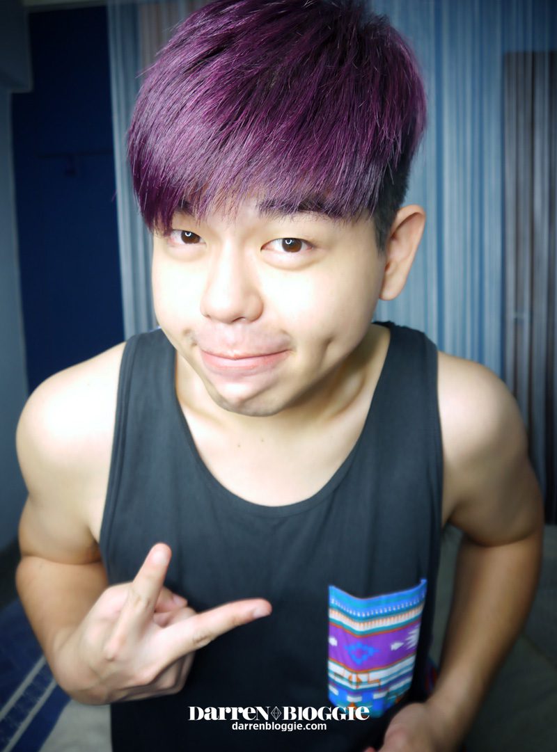 My Violet Purple Hair Color from 99 Percent Hair Studios | Darren Bloggie -  Singapore Lifestyle Blog